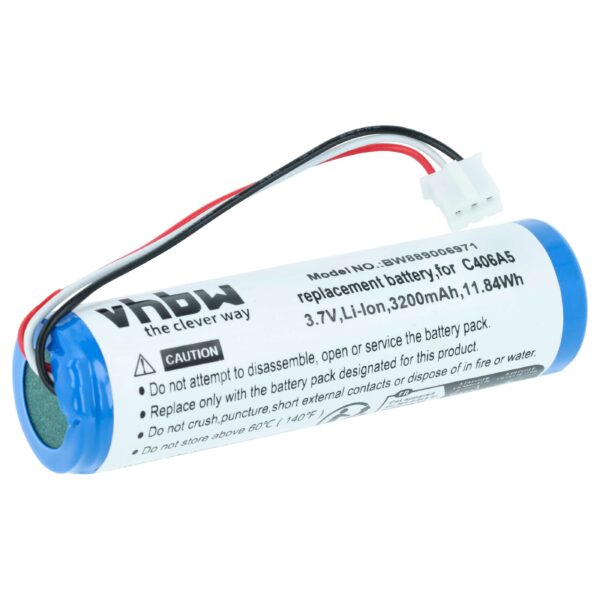 Bateria de Substituição vhbw para Coluna Marshall WILLEN - Li-Ion 3200 mAh