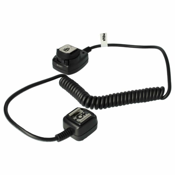 Cabo TTL vhbw para Flash Olympus FL-CB05 e Câmaras Panasonic - Extensível até 100 cm