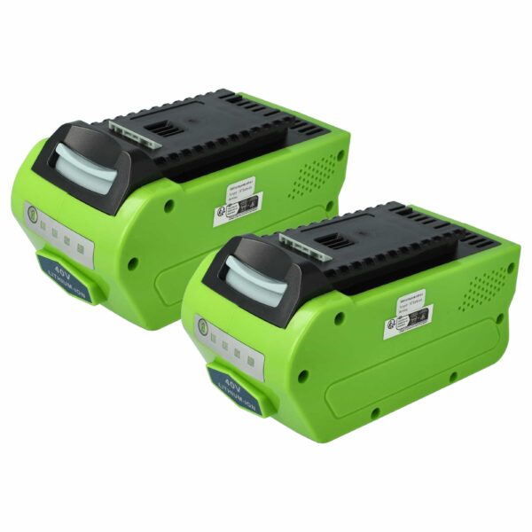 2x Bateria EXTENSILO para Cramer 40V220, 40V110 5 Ah 40 V Li-Ion