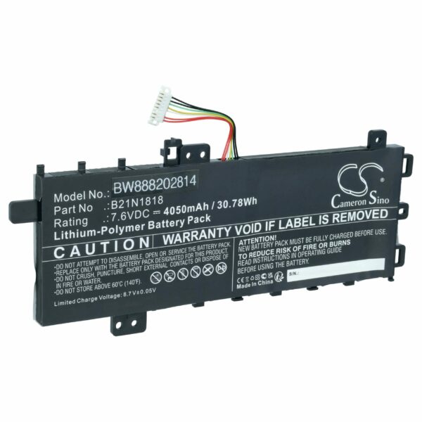 Bateria vhbw para Asus - Compatível com 0B200-03190400E, 0B200-03190400, 0B200-03350500 - 4050 mAh 7.6 V Li-polímero