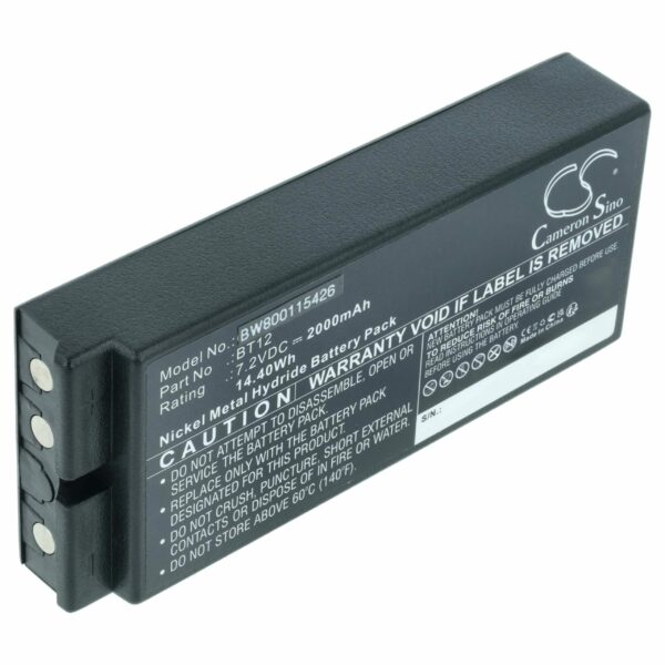 Bateria de Substituição vhbw para Danfoss 2303696, Telecomando BT12 - 2000 mAh