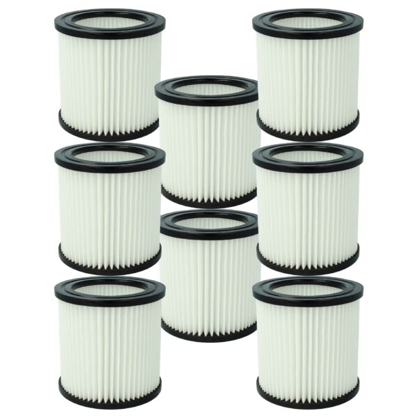 8x Filtro de Substituição vhbw para Aspiradores Nilfisk 81943047