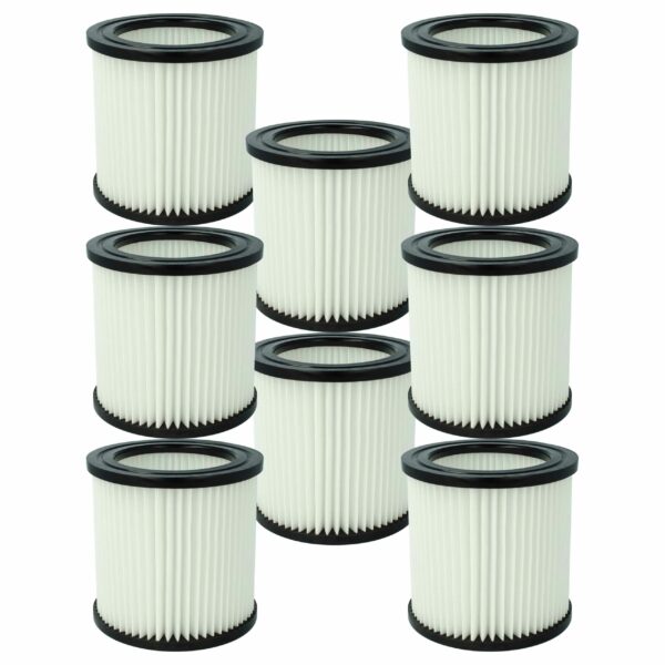 8x Filtro de Substituição vhbw para Aspiradores Nilfisk 81943047