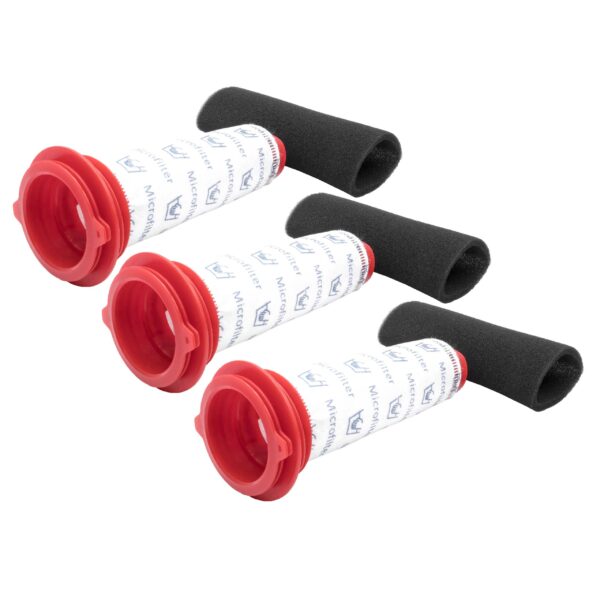 Conjunto de 3 Filtros vhbw para Aspirador Bosch/Siemens (Substitui 754175, 754176)