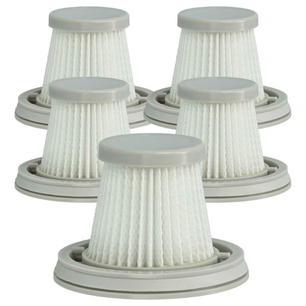 5x Filtro HEPA para Xiaomi Mi Mini BHR4562GL, BHR5156EU, SSXCQ01XY, XM210009 - vhbw
