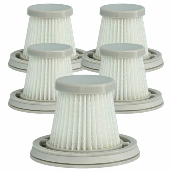5x Filtro HEPA para Xiaomi Mi Mini BHR4562GL, BHR5156EU, SSXCQ01XY, XM210009 - vhbw