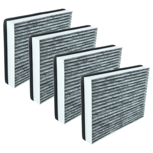 Pack de 4 Filtros de Carvão Ativado Miele 20228038, DKF 36-P - vhbw