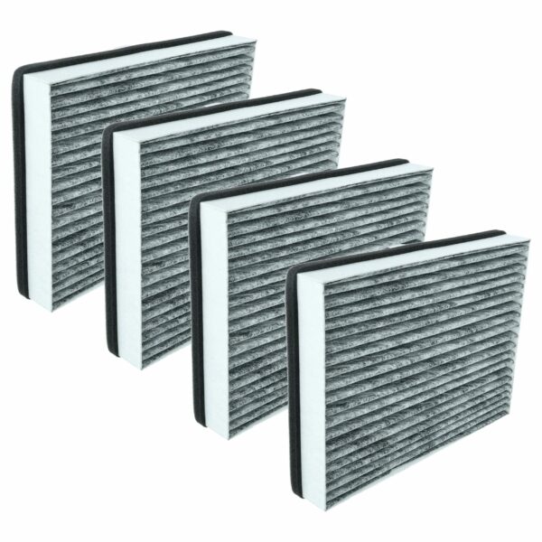 Pack de 4 Filtros de Carvão Ativado Miele 20228038, DKF 36-P - vhbw