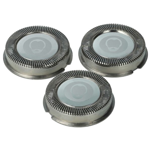 3x Cabeças de Corte para Barbear compatíveis com Philips HQ5, cor prata