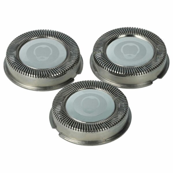 3x Cabeças de Corte para Barbear compatíveis com Philips HQ5, cor prata