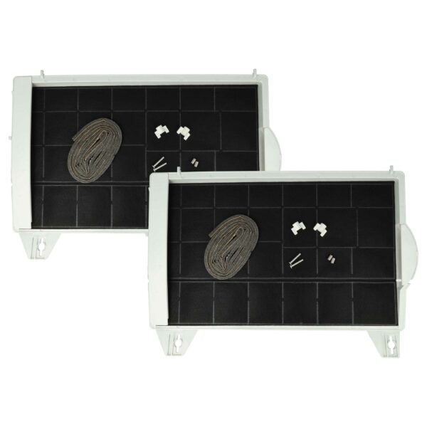 2x Filtro de Carvão Ativado Substituição para Balay LZ3BYN6, 3AB365T para Coifa Bosch - 45 x 32 x 4 cm
