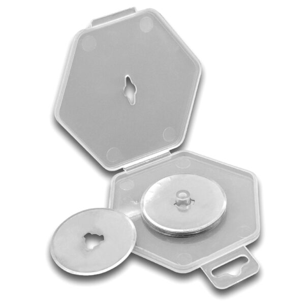 10x Lâminas de Substituição para Cortador Rotativo, Faca de Artesanato - Aço, ⌀ 28 mm