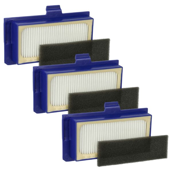 Conjunto de 6x Filtros HEPA e Espuma vhbw para Aspirador Rowenta ZR710101