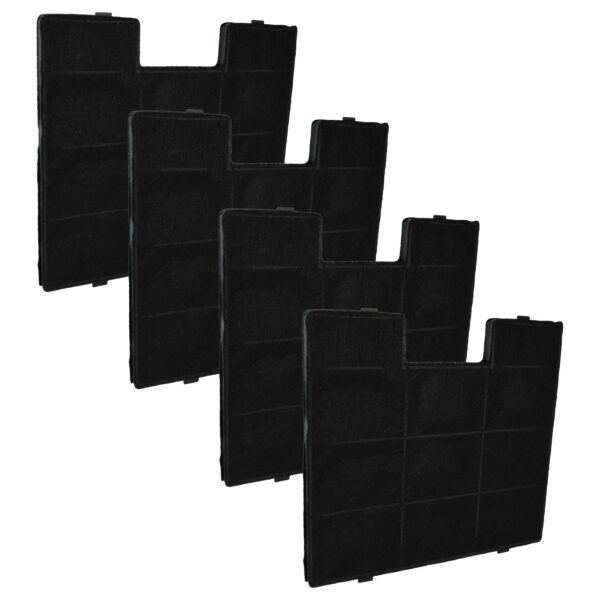 Filtro de Carvão Ativado vhbw - Compatível com Zelmer, Amica FW-K250 e outros (Pack 4x)