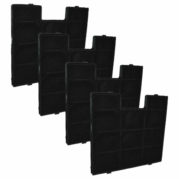 Filtro de Carvão Ativado vhbw - Compatível com Zelmer, Amica FW-K250 e outros (Pack 4x)