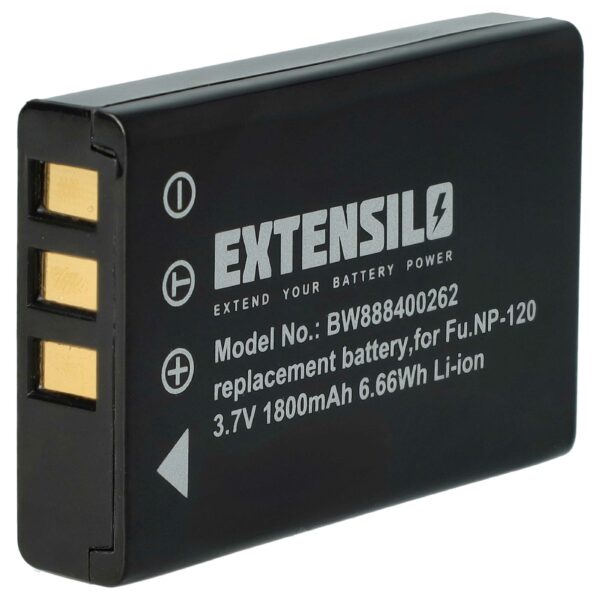 Bateria de substituição EXTENSILO para Aiptek ZPT-PM18 - 1800mAh, 3.7V, Li-Ion