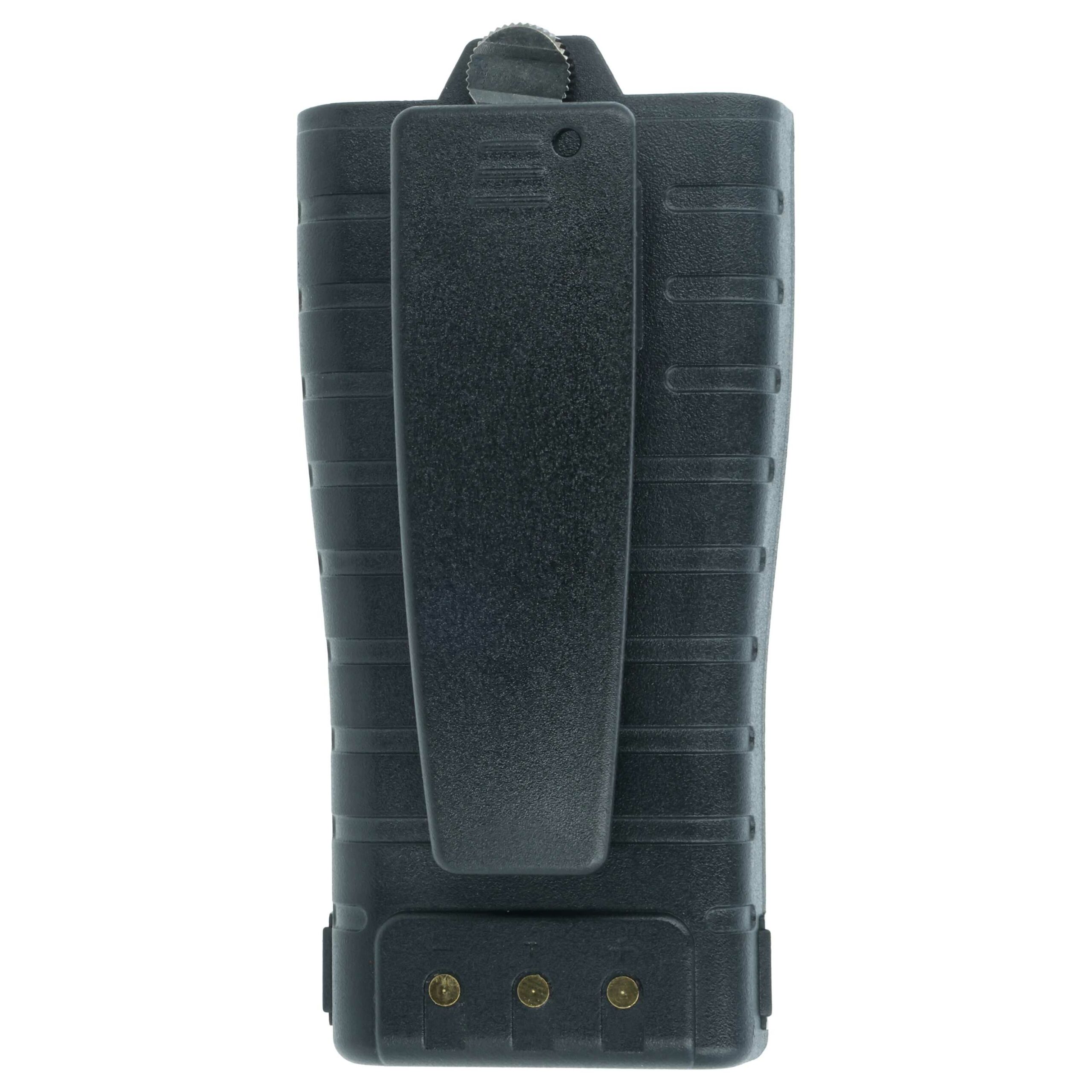 Bateria vhbw para Rádio Entel CNB750E - 2000 mAh 7.6 V Li-Ion + Clip de Cintura - Image 4