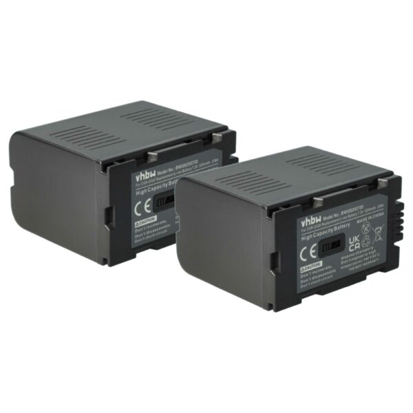 Baterias para Câmara vhbw 2x 3200 mAh 7.2 V substitui Hitachi DZ-BP16, DZ-BP28
