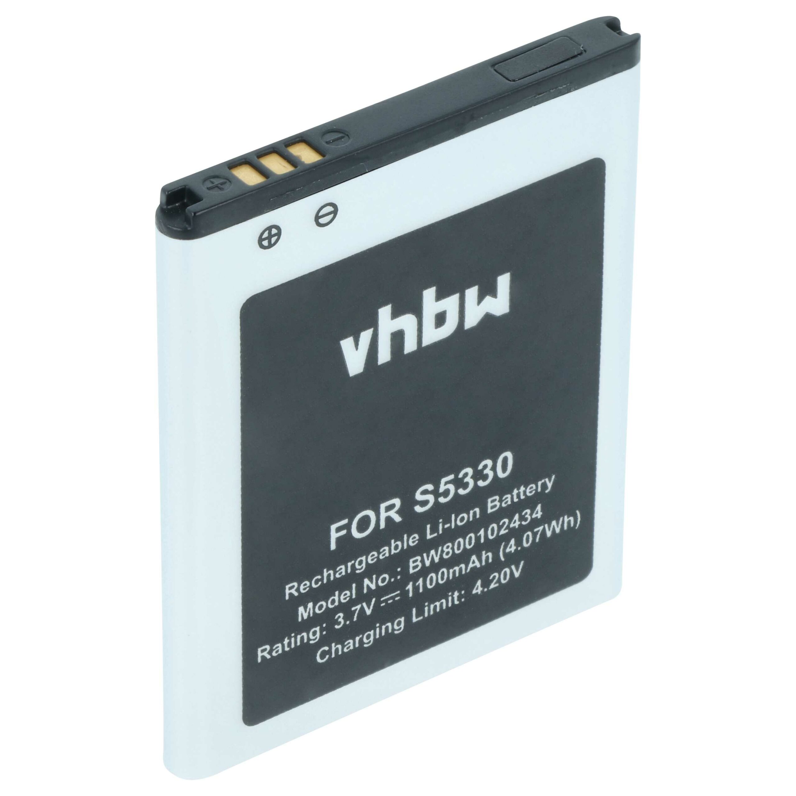 Bateria vhbw para Samsung EB494353VA, EB494353VU - 1100 mAh 3.7 V Li-Ion