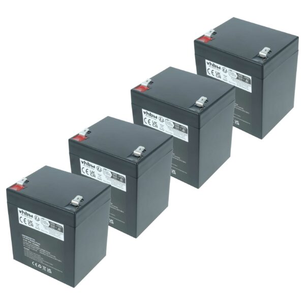4x Bateria LiFePO4 6000 mAh para Colunas LD Systems, The Box, APC - Substitui RBC44, RBC43, RBC140