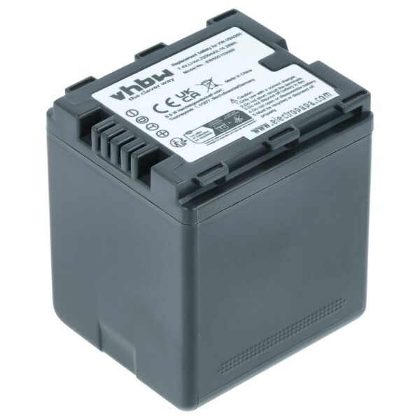 Bateria de Videogâmara vhbw para Panasonic VW-VBN260 2200 mAh 7.2 V