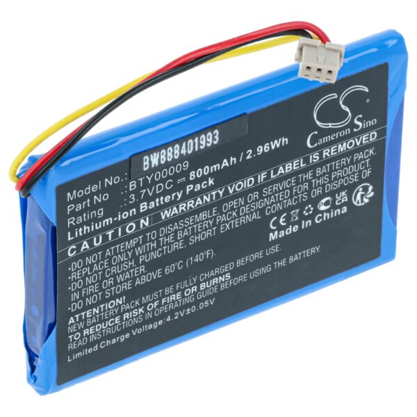 Bateria vhbw para leitor de cartões Ingenico BTY00009 - 800 mAh 3.7 V Li-Ion