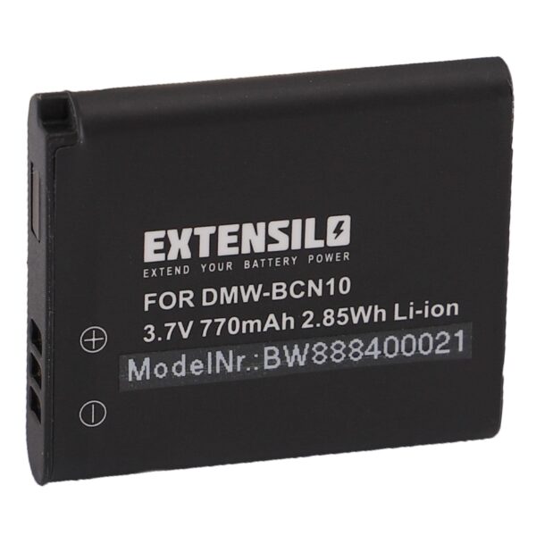 Bateria EXTENSILO para Leica BP-DC14, BP-DC14E - 770mAh, 3.7V, Li-Ion