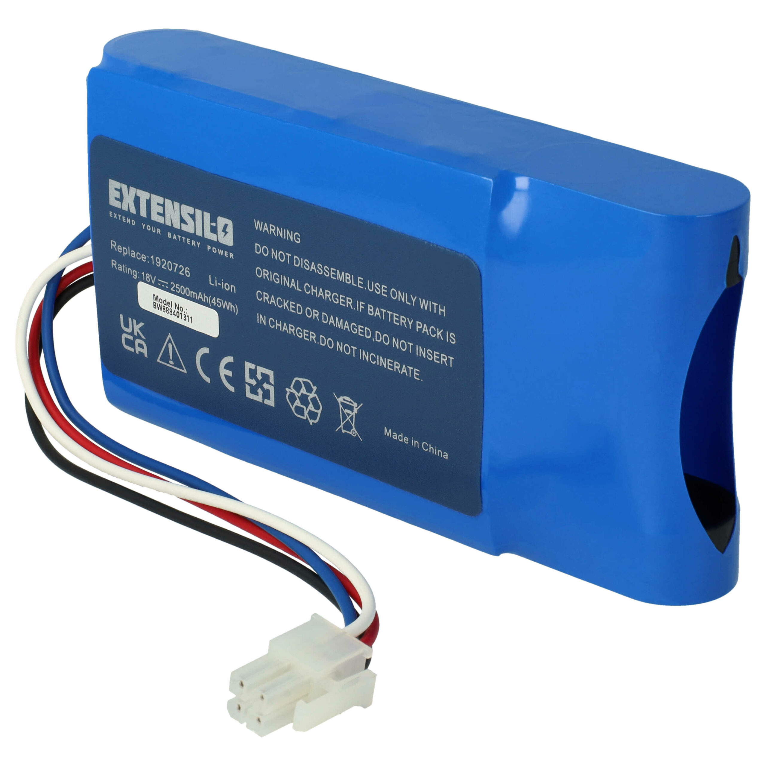 Bateria EXTENSILO Li-Ion 18V 2500mAh para Yard Force MB800 e Amiro 350i - Image 3