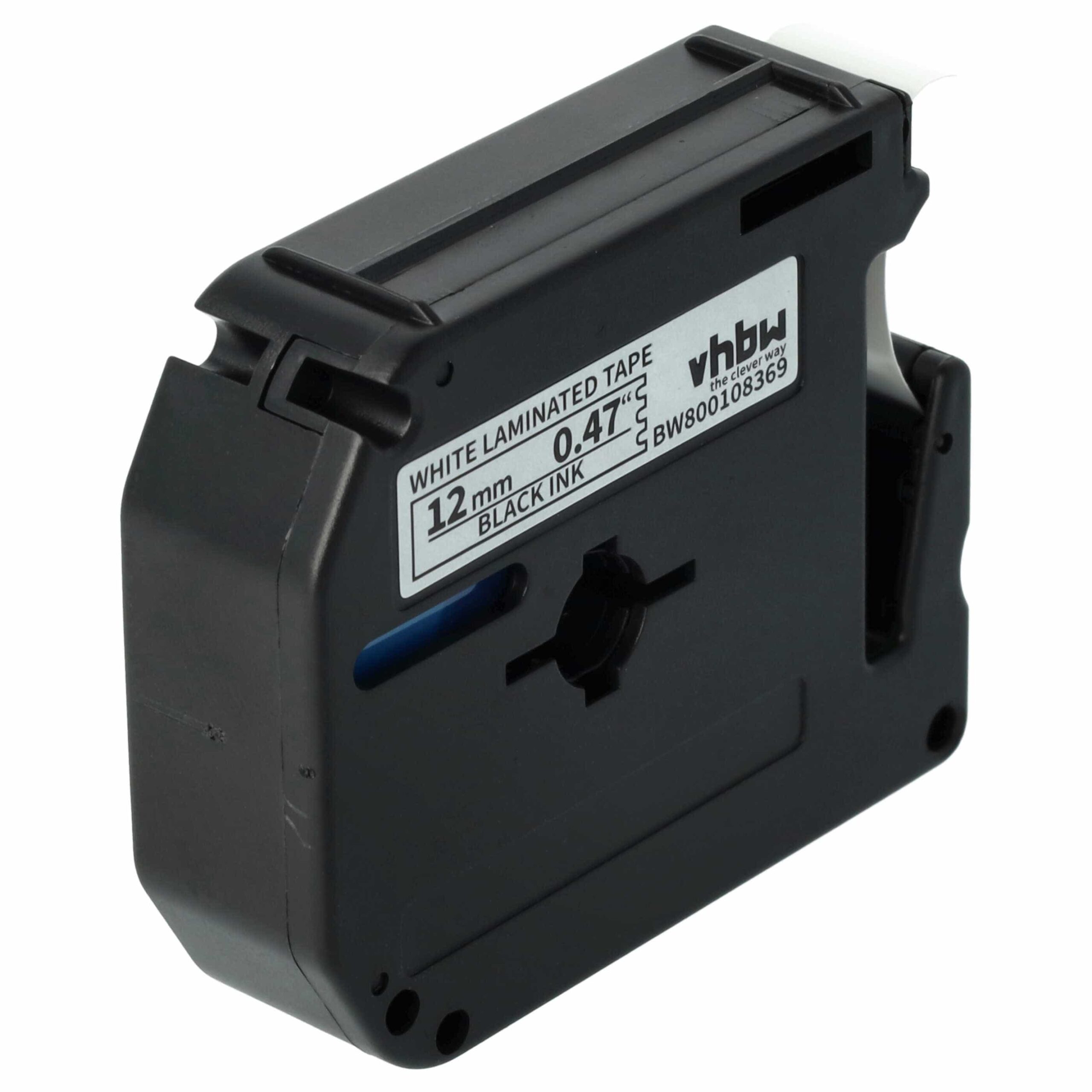 Pack 10x Fita de Etiquetas compatível com Brother M-K231 - 12 mm Preto em Branco - Image 3