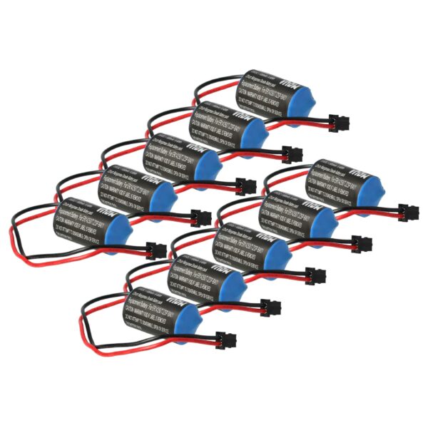 Bateria de Servo Driver vhbw 10x 1000 mAh 3.6 V Li-MnO2 para Omron R88A-BAT02W, JZSP-BA01