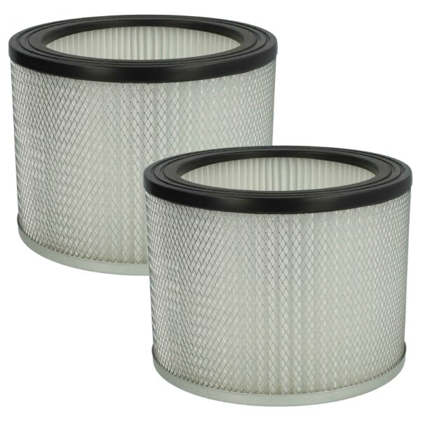 2x Filtro cartucho de substituição ROWI 212010019 para aspirador Rowi, branco/prata