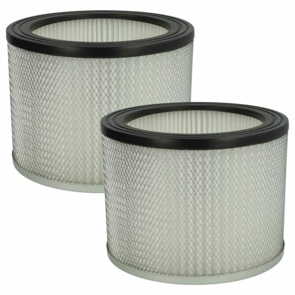 2x Filtro cartucho de substituição ROWI 212010019 para aspirador Rowi, branco/prata