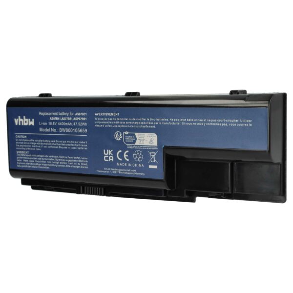 Bateria para Portátil Acer vhbw 4400 mAh 10.8V Li-Ion