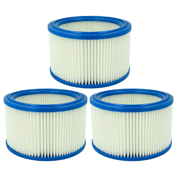Pack de 3 Filtros Substitutos para Aspirador Alto Wap 29747 / Festool R640 / Makita W29747 - vhbw