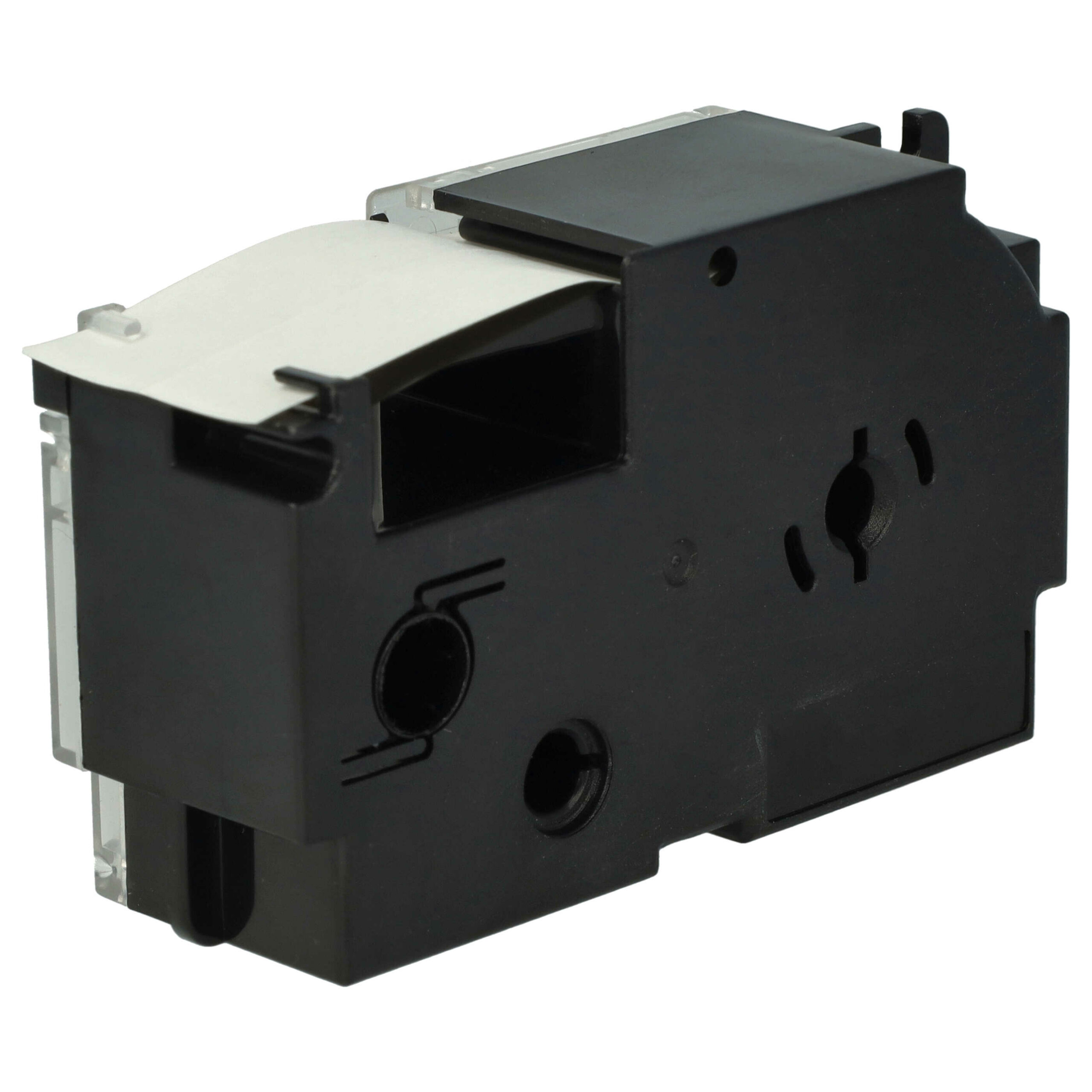 Fita de Etiquetas vhbw Substitui Casio XR-24WE, XR-24WE1 - 24 mm Preto sobre Branco - Image 4
