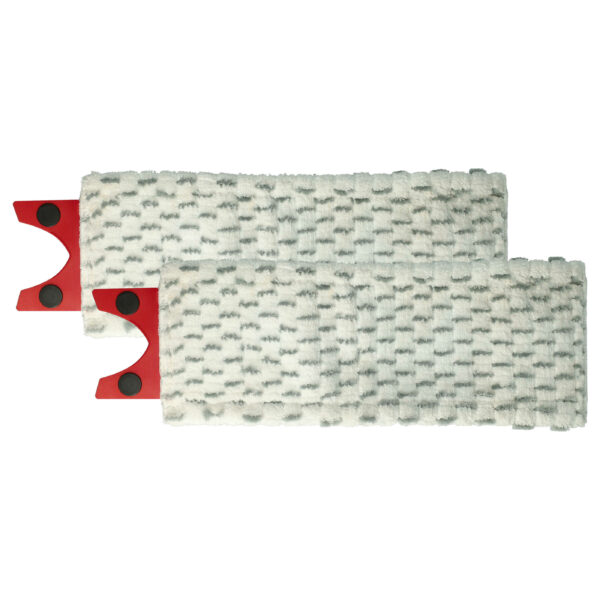 2x Cabeça de Mopa para Vileda 1-2 Spray Mop - microfibra, branco e cinzento