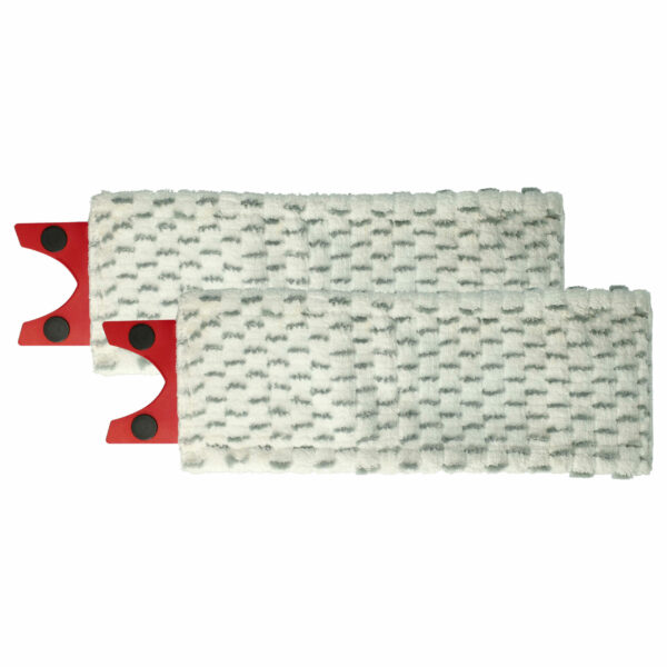 2x Cabeça de Mopa para Vileda 1-2 Spray Mop - microfibra, branco e cinzento