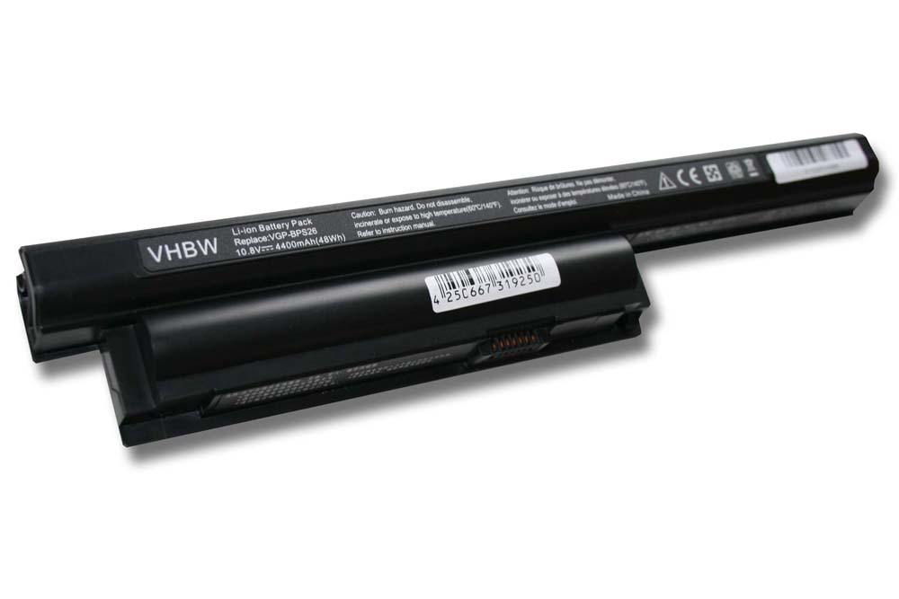 Bateria vhbw para Portátil Sony - 4400 mAh 10.8 V Li-Ion (VGP-BPS26/BPS26A/BPL26)