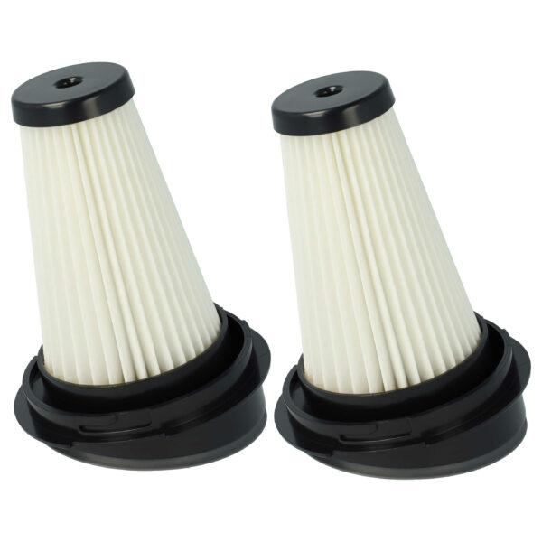 2x Filtro Substituição vhbw para Black & Decker SVF11, 1004708-73, Moulinex, Classe H11
