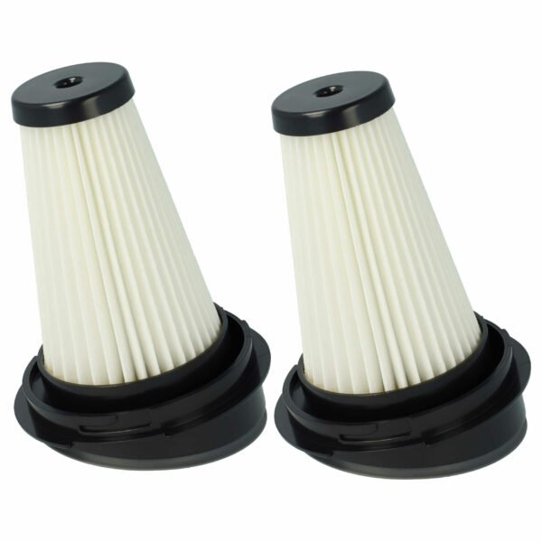 2x Filtro Substituição vhbw para Black & Decker SVF11, 1004708-73, Moulinex, Classe H11