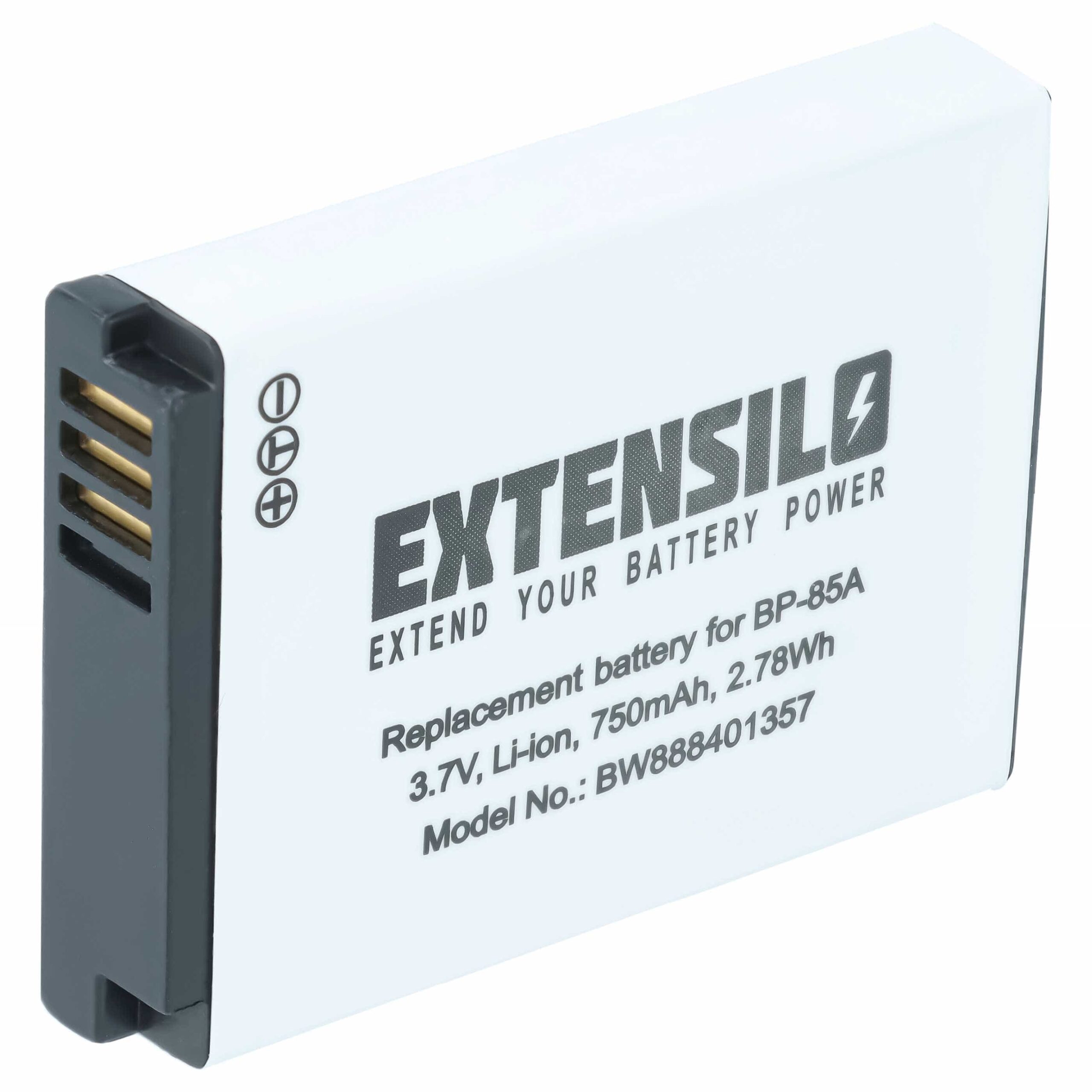 Bateria EXTENSILO compatível Samsung BP-85a - 750mAh, 3.7V, Li-Ion