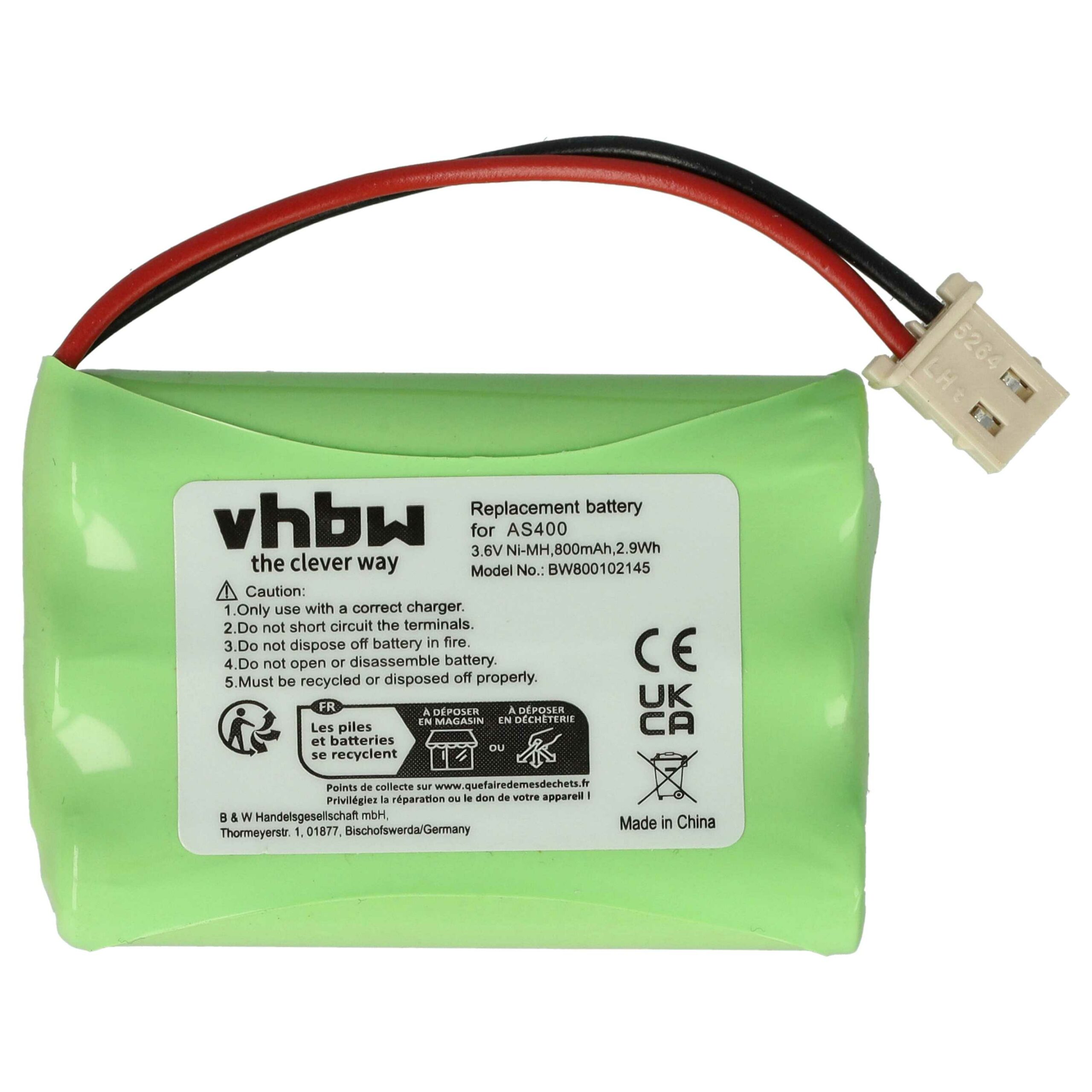 Bateria de Substituição para Controlador RAID IBM vhbw - 800 mAh 3.6V NiMH - Image 3
