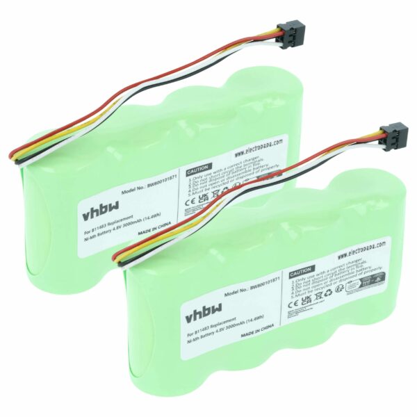 Bateria vhbw 3000 mAh 4.8 V NiMH para Fluke BP120MH, B11483, BP120