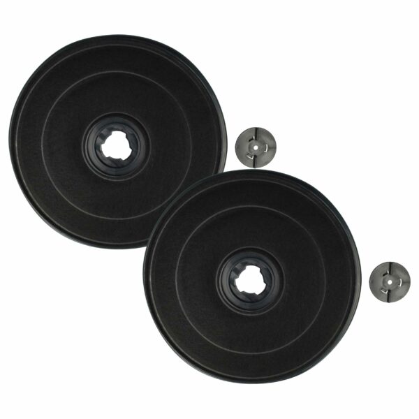 Filtro de Carvão Ativado vhbw para Exaustor Zanussi - Pack 2x (Substitui BSH 11005728, DHZ2701)