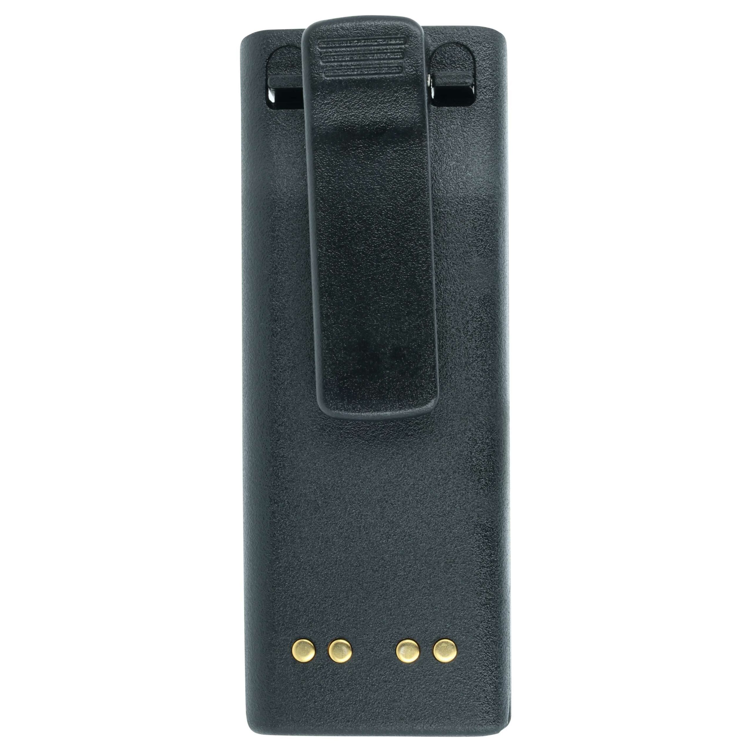 Bateria vhbw 5x para Motorola NTN7143, NTN7143CR, NTN7143B, NTN7143A - 2500 mAh 7.5 V NiMH + Clip de Cintura - Image 4