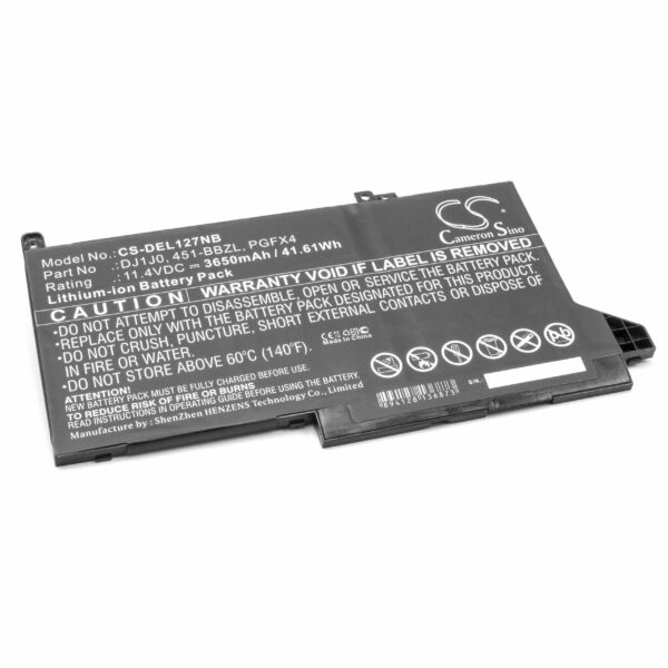 Bateria vhbw para portáteis Dell PGFX4, DJ1J0, ONFOH, 3650 mAh 11.4 V
