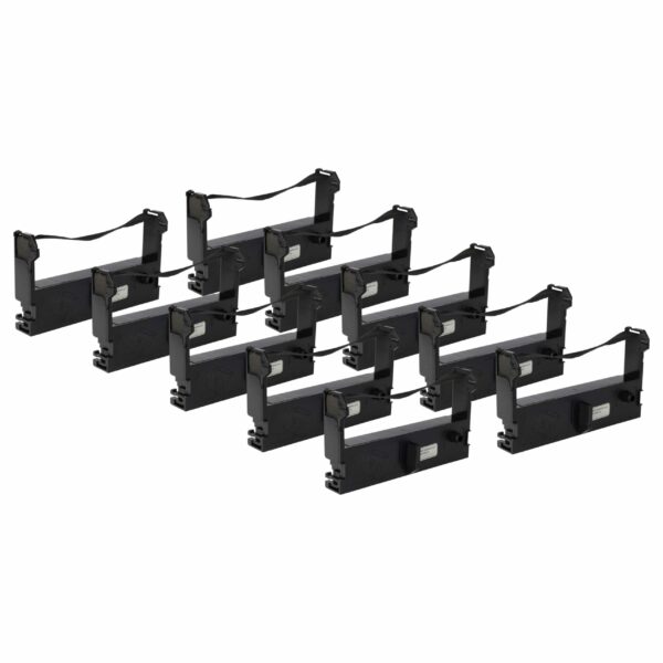 Pack 10x Fita de Tinta Compatível ERC-43, C43S015461, ERC-39 para Impressoras Matriciais Schultes - Preto
