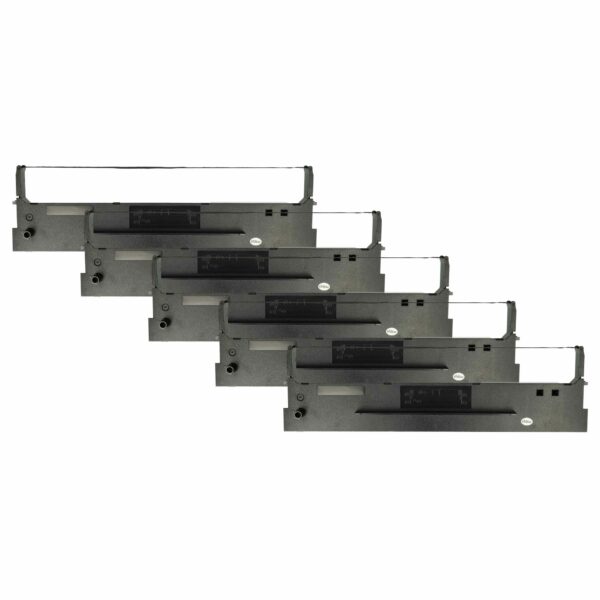 Pack 5x Fita Tintada Compatível Tally 99041 para Impressora Matricial e Recibos - Preto