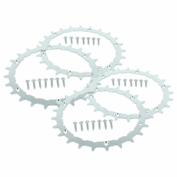 4 Picos de Tração em Aço Inoxidável para Cortador de Relva Robótico Bosch Indego M+ 700, S 500, S+ 500, XS 300 - 24 Dentes