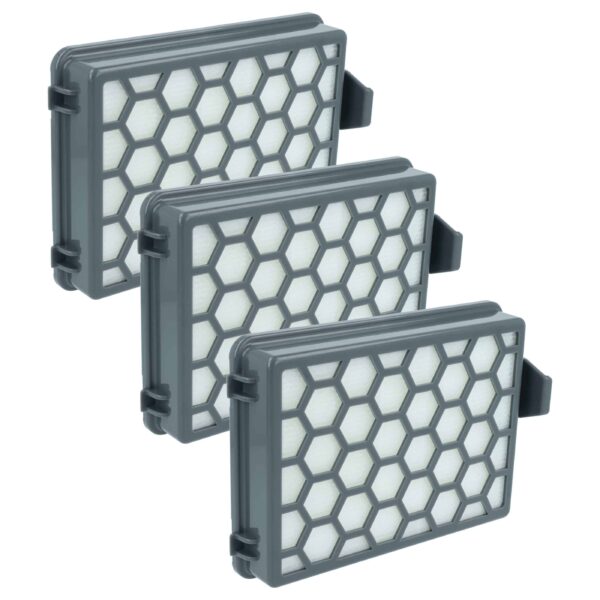 Conjunto de 3x Filtros vhbw H13 para Aspirador Kärcher VC 2 e VC2 Premium